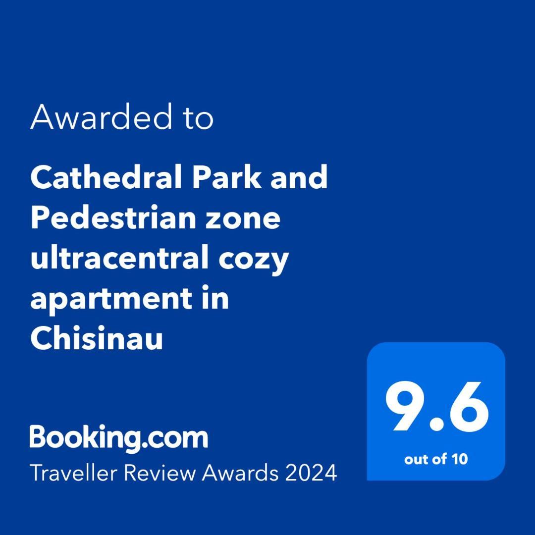 Cathedral Park And Pedestrian Zone Ultracentral Cozy Apartment In キシナウ エクステリア 写真
